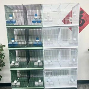 Filo di acciaio allevamento pappagallo Cag grande gabbia di allevamento per la vendita multistrato mobile Splice amore uccello gabbia - Product Image 2