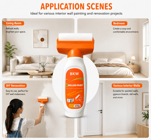 Rental House Renovation <b>Roller</b> Paint <b>Large</b> Capacity Big <b>Roller</b> Quick Refreshing Wall Latex Paint - Product Image 5