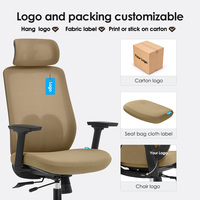 Silla de Oficina Ergonómica Moderna de Malla con Respaldo Alto, Silla de Escritorio Económica para Oficina y Hogar