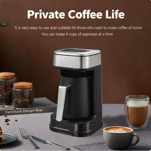 Nuovo Arrivo Macchina da Caffè Turco Elettrica Leazo Personalizzata da 250ML Macchina da Caffè Smart <span class=keywords><strong>Caffettiera</strong></span> <span class=keywords><strong>Turca</strong></span> in Acciaio Inox - Product Image 4