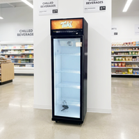 Réfrigérateur commercial vertical pour boissons, avec compresseur mécanique, porte vitrée, pour la réfrigération verticale des boissons