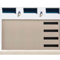 Porte de garage sectionnelle commerciale sur mesure robuste, porte de garage industrielle à levage vertical avec rail supérieur