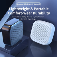Mini enceinte portable sans fil carrée en plastique avec double connexion Bluetooth 5.0 pour une sonorisation stéréo, idéale pour les voyages, la maison et le bureau