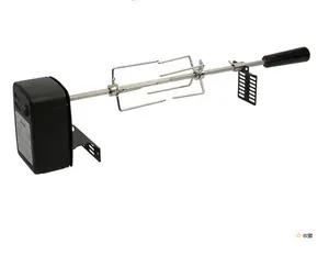 Stainless Steel Universal Grill Rotisserie Kit with Heavy Duty Rotisery Motor and Other Accessories