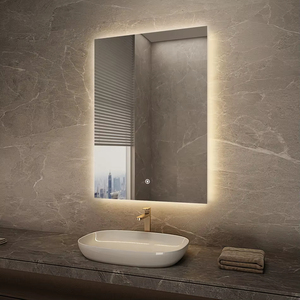 Miroir rectangulaire incassable sans bordure avec une lueur rétro-éclairée uniforme - Product Image 5