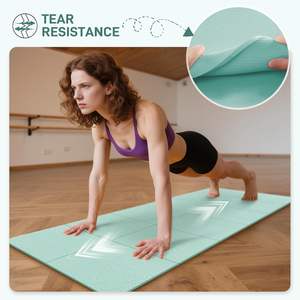 Tapis de yoga pliable en PVC à impression personnalisée écologique - Product Image 4