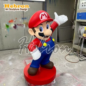 Figura de Anime Personalizada, Estatua de Resina y Fibra de Vidrio, Escultura de <span class=keywords><strong>Mario</strong></span> <span class=keywords><strong>Bros</strong></span>, Personaje de Videojuego Hecho a Mano y Pintado a Mano, Navidad - Product Image 4