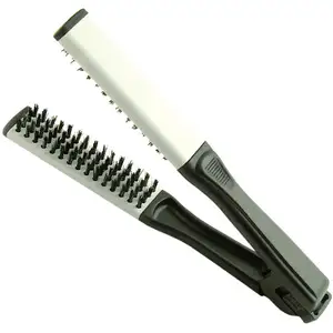 Custom Logo Hard Bristle Brush Mini Portable Hair Straightening Comb For Curly Hair