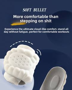 Wholesale Shoes and Accessories Cloud Technology Sports for PU Soft Breathable Shock Absorption <b>Cushion</b> Running Orthopedic Care - Product Image 6