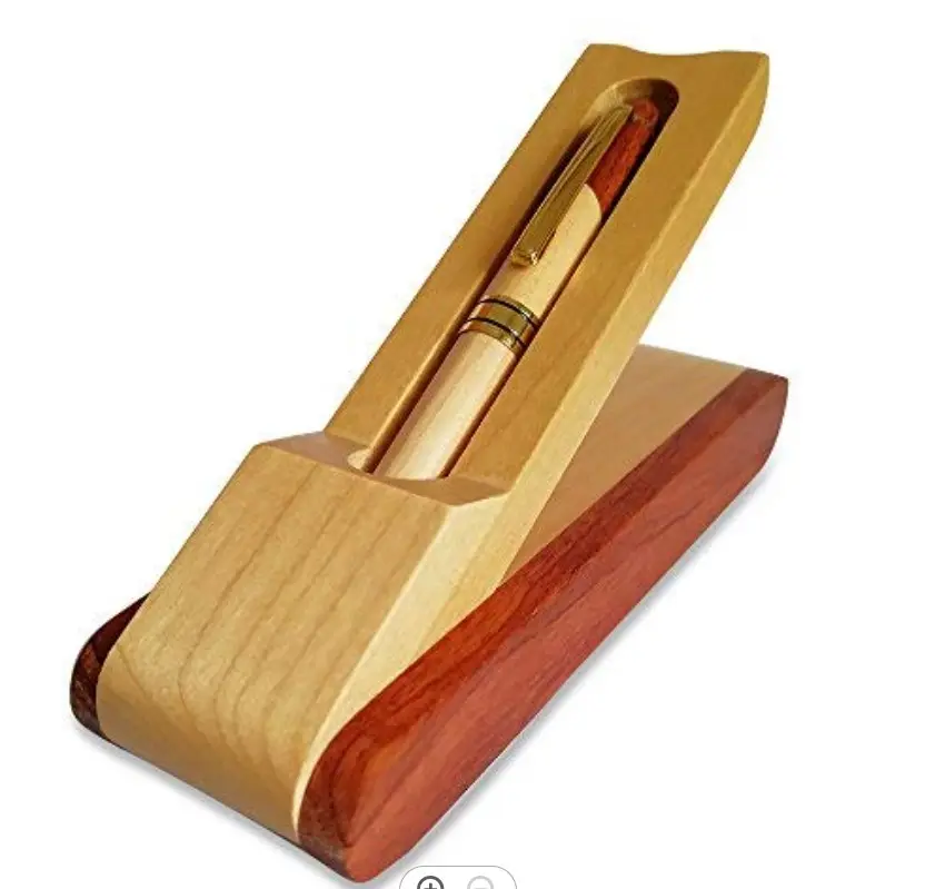 Handcraft Luxury Wooden Ballpoint Pen Gift Set with Business Pen Case Display, Nice Writing Ball Pen