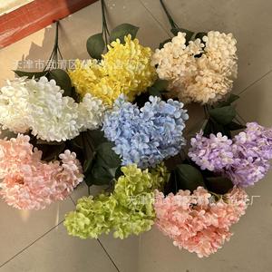 ดอกไฮเดรนเยียประดิษฐ์ Jinxi ขนาด 52 ซม. 5 หัว ดอกไม้ผ้าไหมสำหรับตกแต่งบ้านงานแต่งงาน - Product Image 1