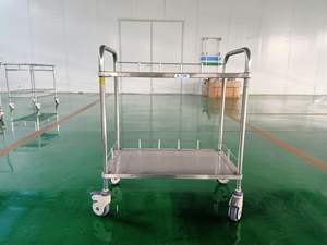 2ชั้น<span class=keywords><strong>304</strong></span>สแตนเลสรถเข็นเครื่องมือราคาสำหรับใช้ในโรงพยาบาล - Product Image 3