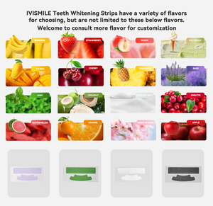 IVISMILE Bandes blanchissantes pour les dents, blanchiment dentaire professionnel naturel PAP+charbon, étiquette privée, vente en gros - Product Image 5