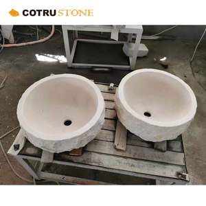 Matériau de granit naturel de couleur beige rond lavabo de haute qualité <span class=keywords><strong>moderne</strong></span> simple haut de gamme évier de salle de bain <span class=keywords><strong>bassin</strong></span> de <span class=keywords><strong>jardin</strong></span> - Product Image 6