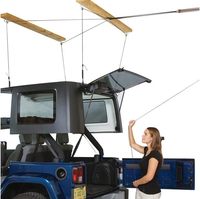 Treuil de rangement de garage surélevé en acier inoxydable pour Jeep Wrangler Gladiator, avantage mécanique 6:1, plafond de 10 pieds