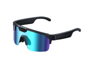 Occhiali Smart AI <span class=keywords><strong>2026</strong></span> Q01 con Registrazione <span class=keywords><strong>Video</strong></span> <span class=keywords><strong>HD</strong></span> Anti-Vibrazione, Fotocamera da 8MP, Traduzione in Tempo Reale, Occhiali da Sole per Sport Outdoor - Product Image 1