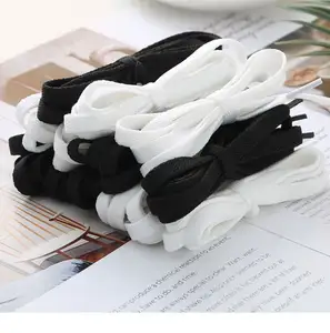 Petites chaussures blanches à lacets pour paresseux, chaussures de sport polyvalentes décontractées à lacets en toile corde noire et blanche plate épaisse