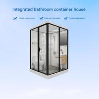 Modules de salle de bain modulaires sans cadre, carrés, de luxe, avec douche intégrée, salle de bain préfabriquée pour hôtel et appartement