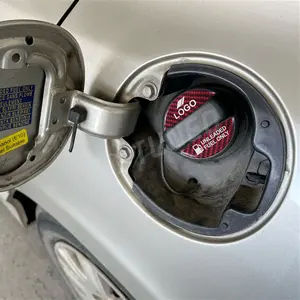Autocollant de couverture de réservoir de carburant JDM Racing Styling Carbon Look Fuel Tank Cap Cover Protector Stickers Decal For Toyota Auto Parts