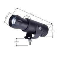 Hochwertige 12-24V Universal LED Warnleuchte Hellrot Gefahren bereichs signal Neues Gabelstapler Stahl material Auto licht Zubehör