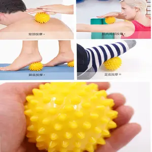 PVC PVC massaggio Fitness palline per Yoga, Relax muscolare, 7cm, 4 pz Kit all'ingrosso su misura