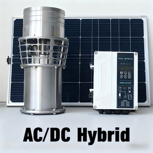 Pompe à eau solaire submersible hybride AC de 6 pouces en acier inoxydable, débit élevé de 200 m³/h pour l'irrigation agricole, MPPT 150JQ - Product Image 3