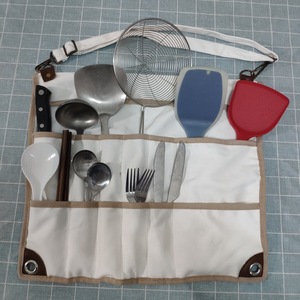 Sac à couverts en toile, sac de rangement pliable portable pour barbecue, camping, cuisine en plein air, utilisation en voyage - Product Image 4