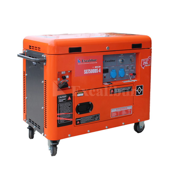 Excalibur Single Phase 3kva 4.6kva 5kva 6kva 6kw 7kva 8kva Silent Generator Fast Delivery 5kw 5kva Silent Diesel Generator