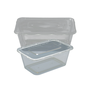 1750 ml round and Disposable clear plastic food packaging lunch bento box