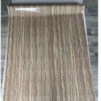 Panneau mural en PVC effet marbre brillant, revêtement UV, imperméable, revêtement mural intérieur moderne de couleur dorée, 5 ans