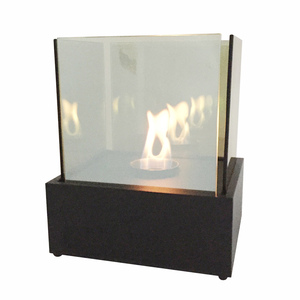 Bongo Classic Decorative Square Iron Metal Box Bio Ethanol Table Top <strong>Fireplace</strong> <strong>Screen</strong> - Product Image 4