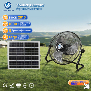 เครื่องใช้ไฟฟ้าในสำนักงาน 3 ระดับการตั้งค่าการทำงานแบบเงียบ 10v พัดลมขนาดเล็ก 12 นิ้ว สำหรับใช้งานกลางแจ้ง พลังงานแสงอาทิตย์ รุ่น GD-FS910-L ดีไซน์แบบกลไก เงียบและประหยัดพลังงาน - Product Image 2