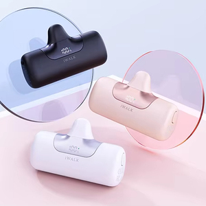 5500mAh Mini Pocket Power Banks 22.5W Fast Charging Portable Charger LED Digital Display Power Bank Custom for Christmas Gift