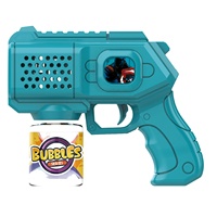 KK nueva pistola de burbujas automática con iluminación, gran oferta fabricante de burbujas eléctrico para niños, venta al por mayor de lujo de verano al aire libre juguete de burbujas azul