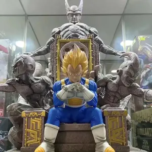 Personalizada Dragon Ball Status resina muñeca Dragon Ball Anime personaje Goku tamaño real Vegeta estatua fibra de vidrio escultura