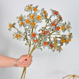 Rama de Flores Artificiales Laixing, Plástico Suave, Decoración para el Hogar, Decoración para Bodas - Product Image 5