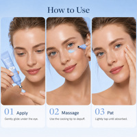 Crème Contour des Yeux Anti-rides et Anti-cernes au Cuivre Bleu en Gros sous Marque Privée, Réductrice de Poches, Raffermissante et Hydratante, à base de Peptides GHK-CU