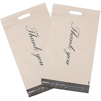 Sacs d'expédition en plastique de remerciement avec poignée sacs d'expédition nus pour les petites entreprises sacs d'emballage personnalisés pour courriers en poly