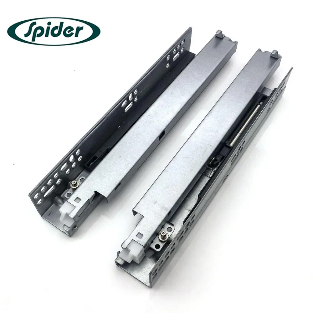 Spider hardware high quality full extension soft close undermount drawer slide for kitchen cabinet