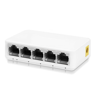 Switch Ethernet Gigabit 5 ports 10/100/1000 Mbps non géré, boîtier plastique, pour bureau, Plug and Play