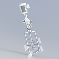 Mélangeur liquide industriel en acier inoxydable SUS316L de 100 L, petit réservoir de mélange de produits chimiques, shampoing, détergent à lessive, agitateur, moteur