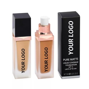 Échantillon Gratuit Fond de Teint Vegan Couvrance Totale Maquillage Marque Privée Fond de Teint Mat pour Maquillage - Product Image 2