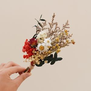 Petit bouquet de fleurs séchées bohèmes, fleurs séchées préservées pour un cadeau de la Saint-Valentin, un cadeau d'anniversaire, une décoration de fête - Product Image 3