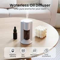 Diffuseur d'aromathérapie mural de petite taille de qualité supérieure, sans eau, rechargeable, ultrasonique, 100 ml, alimenté par batterie USB, diffuseur d'huile parfumée