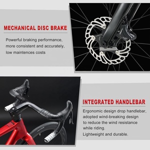 Vélo de route en fibre de carbone KABON T800 700C 105 <span class=keywords><strong>R7000</strong></span> 22 vitesses, vélo de course léger avec frein à disque - Product Image 5