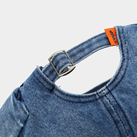 Casquette Melon en jean délavé style rétro américain, 6 panneaux, ajustable, pour le hip-hop urbain, la pêche et le sport, vente en gros personnalisée