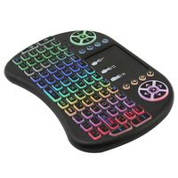 Keyboard mini isi ulang lampu latar warna 2.4G mouse nirkabel keyboard bahasa Inggris kendali jarak jauh mendukung kustomisasi.