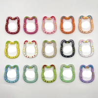 Mousqueton à ressort en forme de tête de chat, clips mousquetons à ressort en forme de chat, accessoires métalliques DIY, connecteur d'ornement pour porte-clés, accessoires de sac
