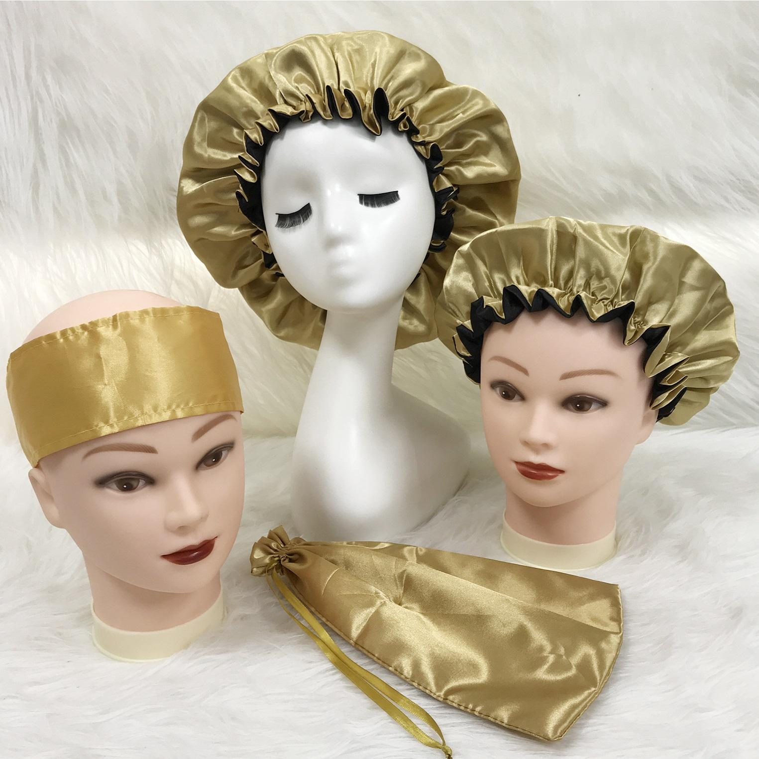 Silk Bonnet Double Layer Bonnet Silksilky Double Layer Silk Bonnet