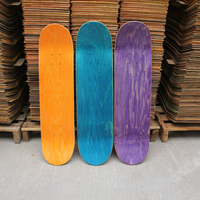Canadian Maple Printed Wooden Stained Skateboard